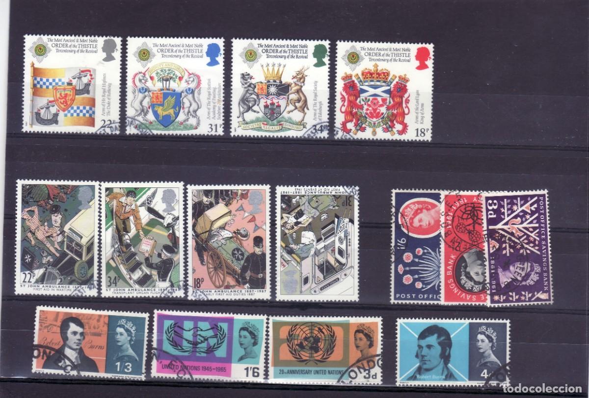Sellos: INGLATERRA - 4 SERIES MATASELLADAS - Foto 1