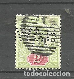 Sellos: GRAN BRETA&Ntilde;A 1887-900 - YVERT NRO. 94 - PERFIN W & B - USADO - Foto 1