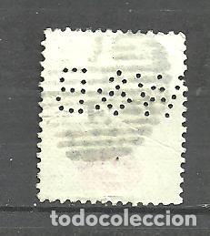 Sellos: GRAN BRETA&Ntilde;A 1887-900 - YVERT NRO. 94 - PERFIN W & B - USADO - Foto 2