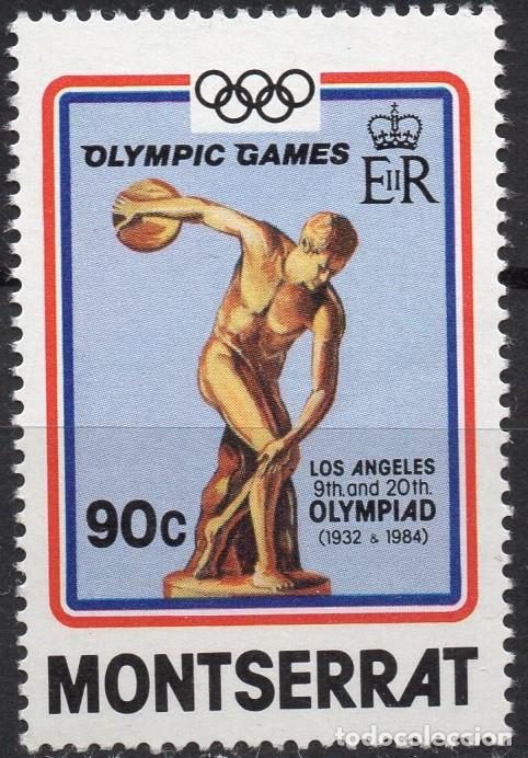 Sellos: MONTSERRAT/1984/MNH/SC#520/ JUEGOS OLIMPICOS DE VERANO, LOS ANGELES 1984 / DEPORTES