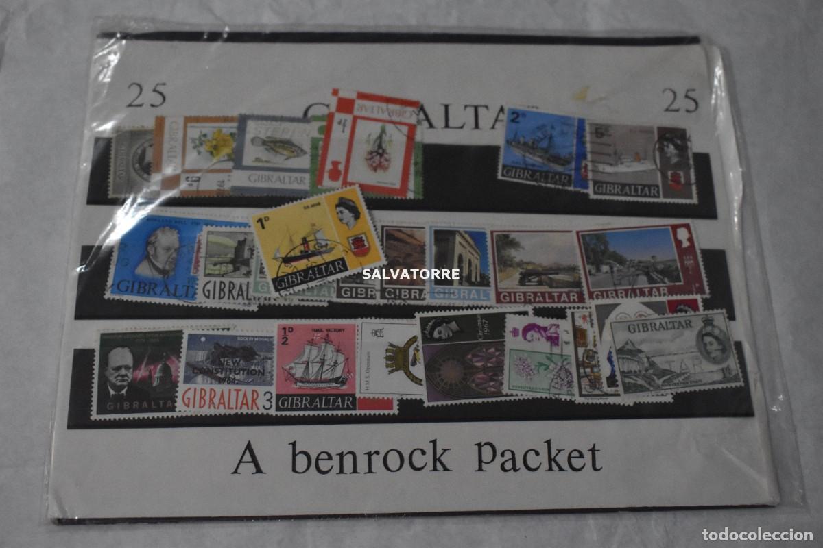 Sellos: GIBRALTAR A BENROCK PACKET SELLOS STAMP - Foto 1
