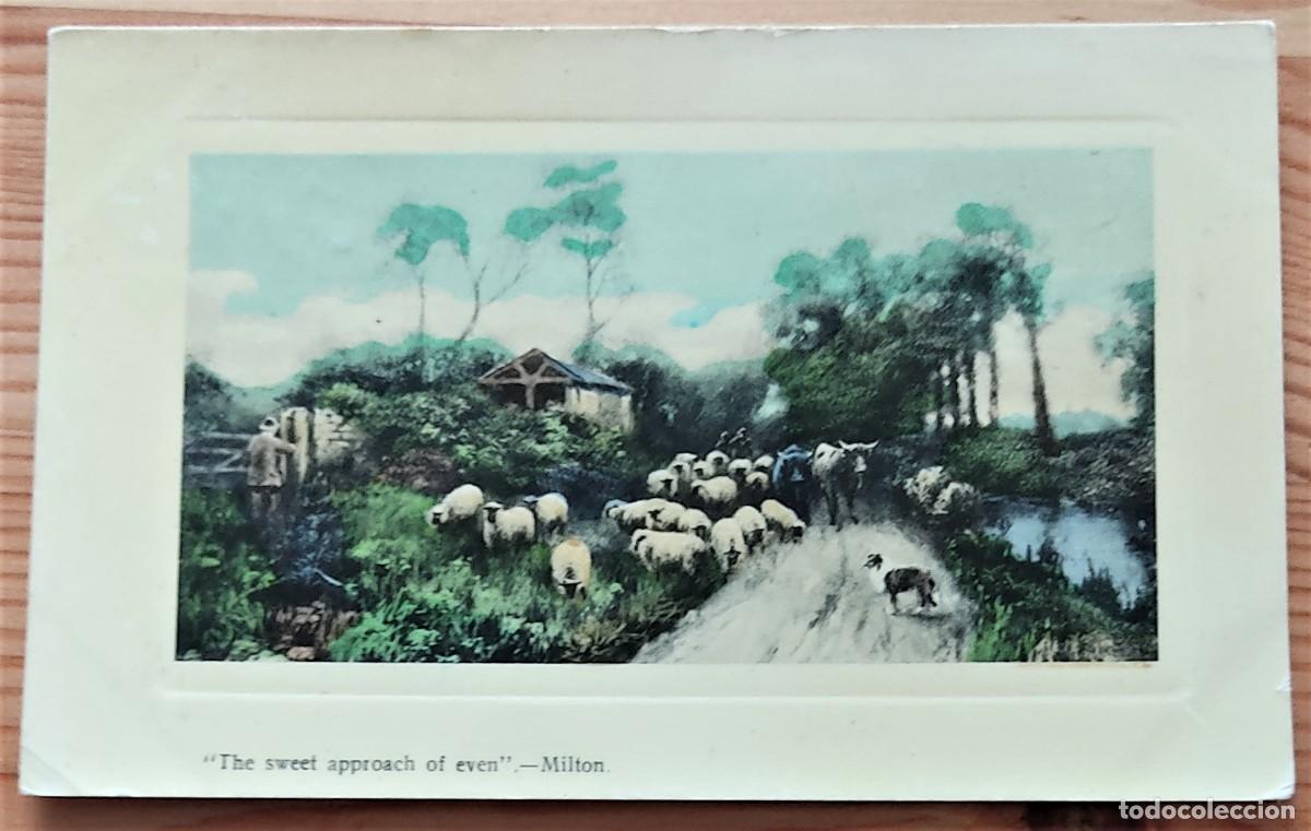Sellos: POSTAL CIRCULADA INGLESA A&Ntilde;O 1909 - Foto 1