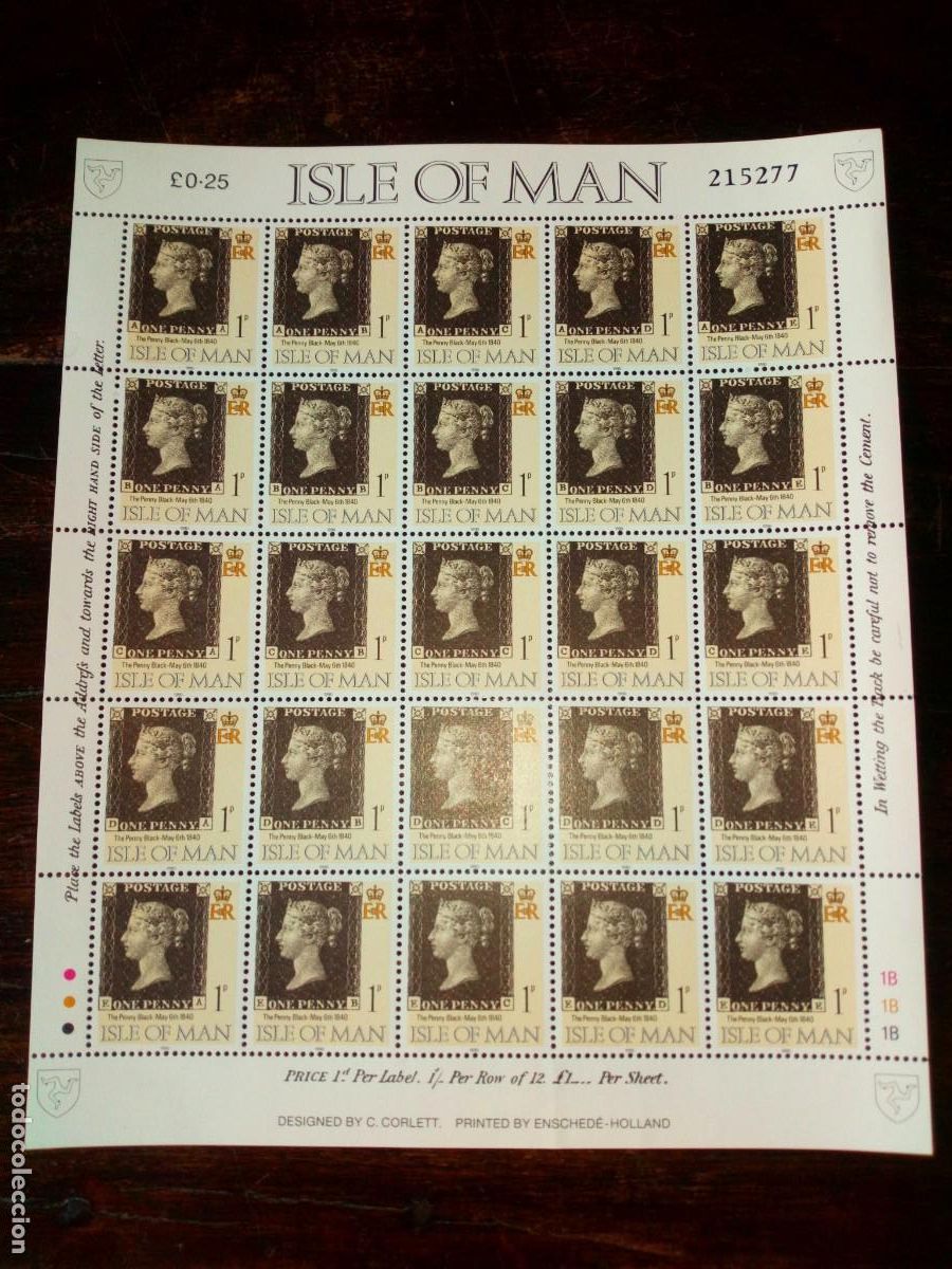 Briefmarken: ISLA DE MANN, 1990, 150 ANIVERSARIO DEL PRIMER SELLO POSTAL, YT 436/60