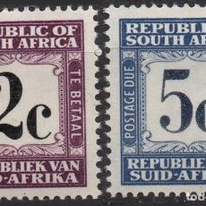 Sellos: SOUTH AFRICA/1961-9/MNH/SC#J56, J58/ POSTAGE DUE / SET PARCIAL