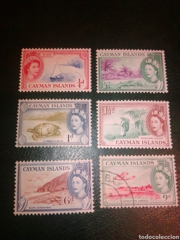 Sellos: Cayman Isabel II Islas Caim&aacute;n - Foto 1