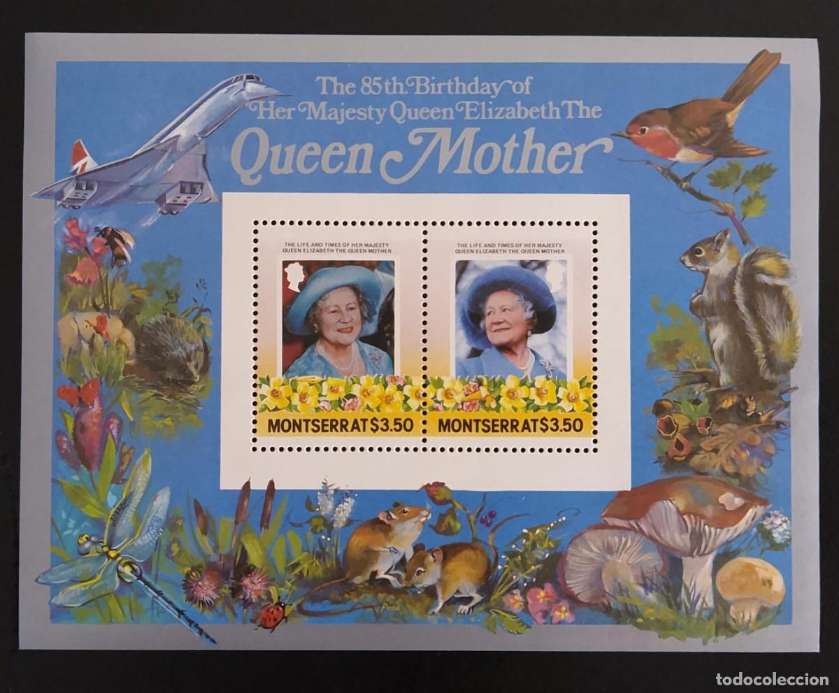 Timbres: SD)MONSERRAT POINT ANNIVERSARY OF QUEEN ELIZABETH. PLANE. BIRDS. ANIMALS. SQUIRRELS. SOUVENIR SHEETS