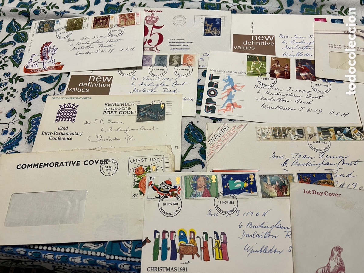 Sellos: Lote cartas FDC Inglaterra - Foto 2
