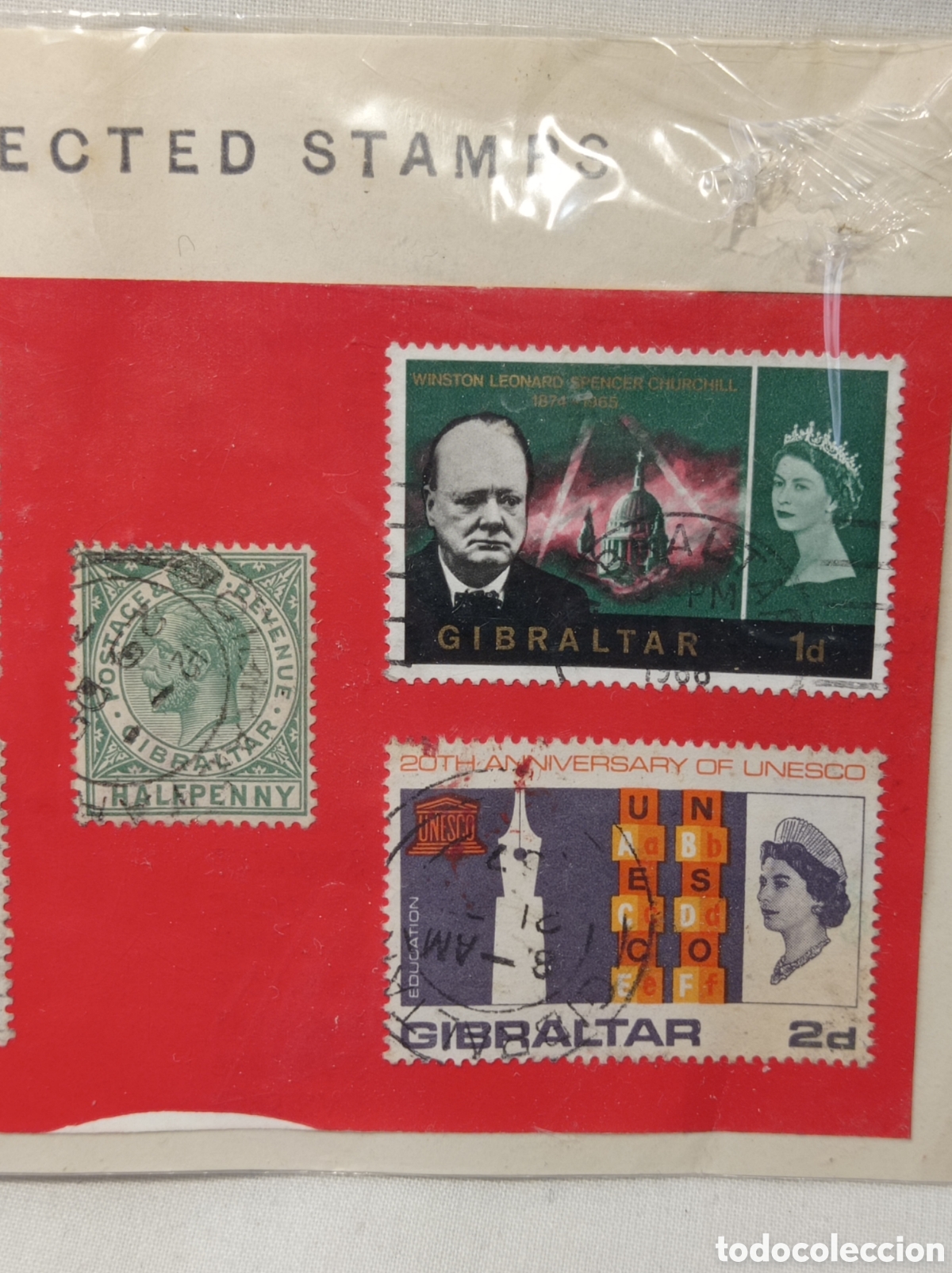 Sellos: LOTE 5 SELLOS GIBRALTAR - Foto 2