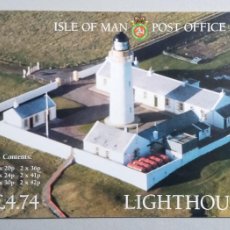 Sellos: FAROS, LIGHTHOUSES, ISLE OF MAN POST OFFICE STAMP BOOKLET, 1996