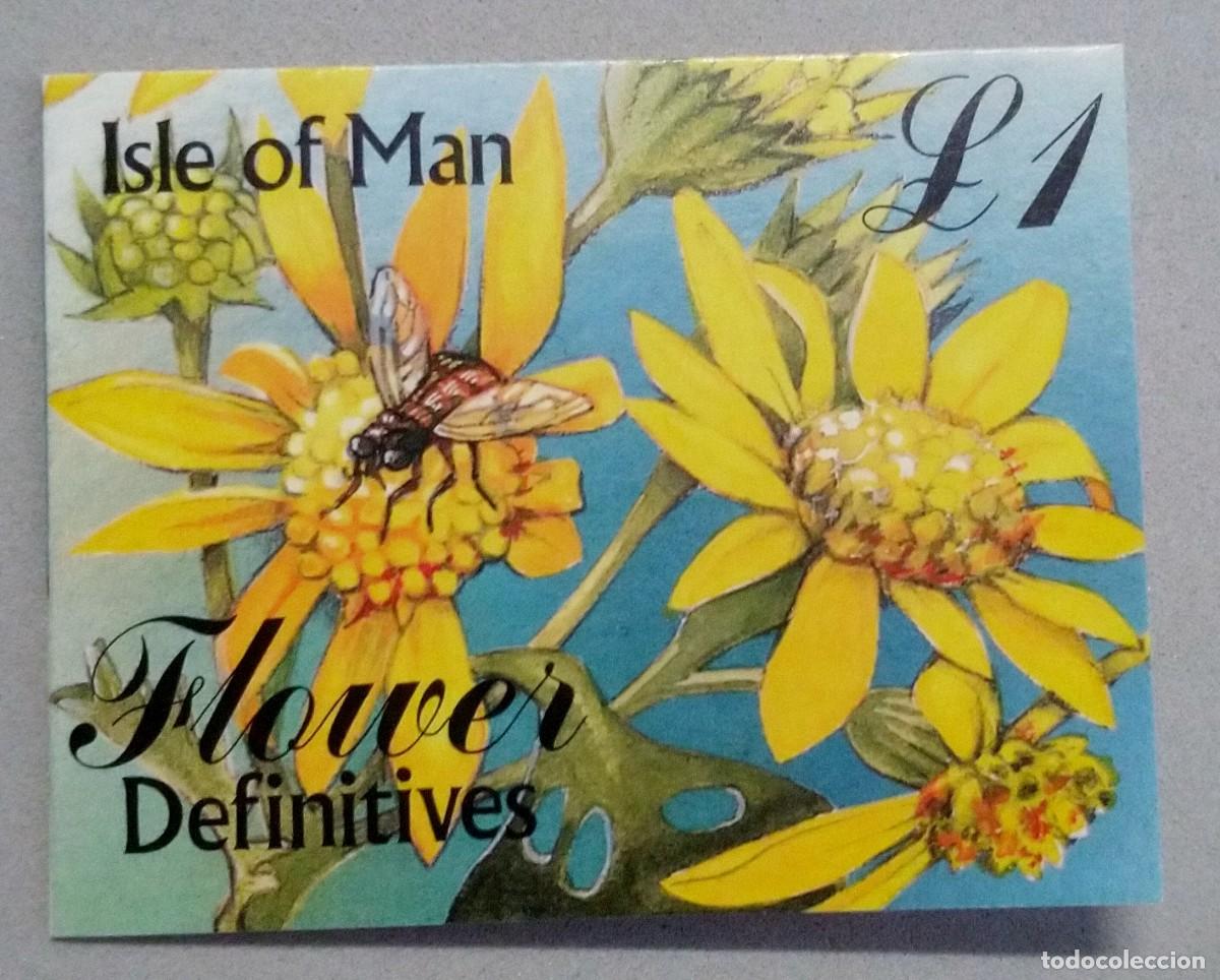 Selos: FLOWER , ISLE OF MAN POST OFFICE STAMP BOOKLET, 1998