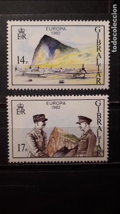 Sellos: GIBRALTAR. A&ntilde;o 1982.**. Yvert 458/9 - Foto 1