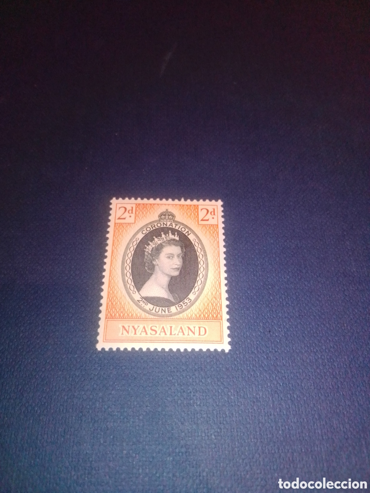 Sellos: Nyasaland Nyasalandia 1953 Reina Isabel II Coronaci&oacute;n SG172