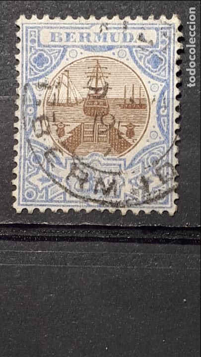 Sellos: BERMUDAS A&Ntilde;O 1902-3. &deg;. YVERT 35. - Foto 1