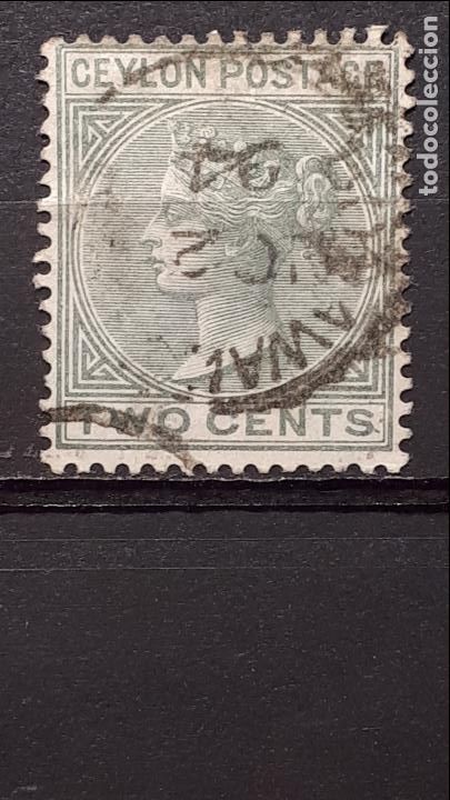 Sellos: CEYLAN. A&Ntilde;O 1882. &deg;. YVERT 68 - Foto 1