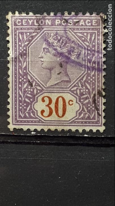 Sellos: CEYLAN. A&Ntilde;O 1892-99. &deg;. YVERT 130 - Foto 1