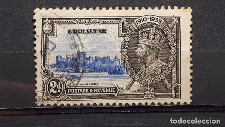 Sellos: GIBRALTAR &deg;. A&Ntilde;O 1935. YVERT 95 - Foto 1