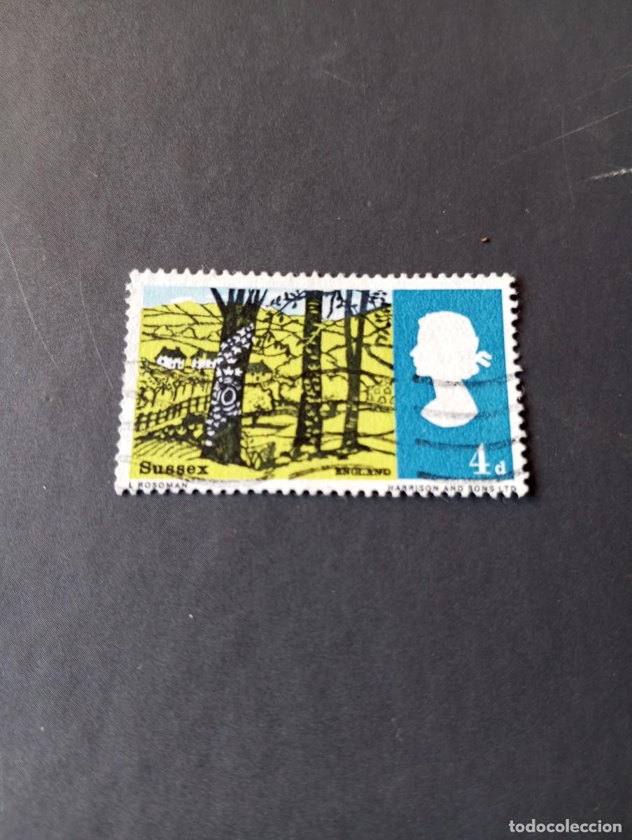 Timbres: INGLATERRA,1966, PAISAJES, YT 438