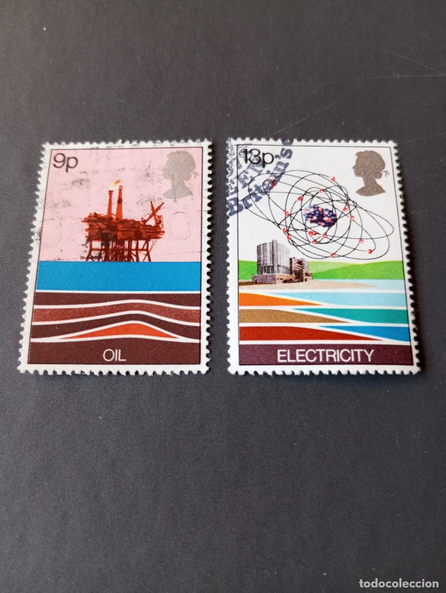 Timbres: INGLATERRA,1978, RECURSOS ENERGETICOS, YT 855, 858