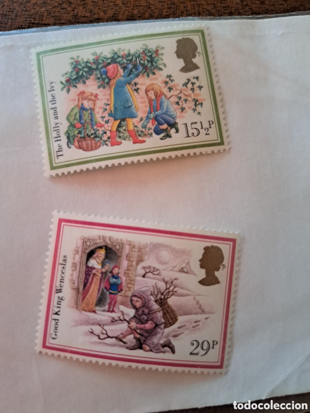Sellos: Lote (4) Navidad U.K. - Foto 4