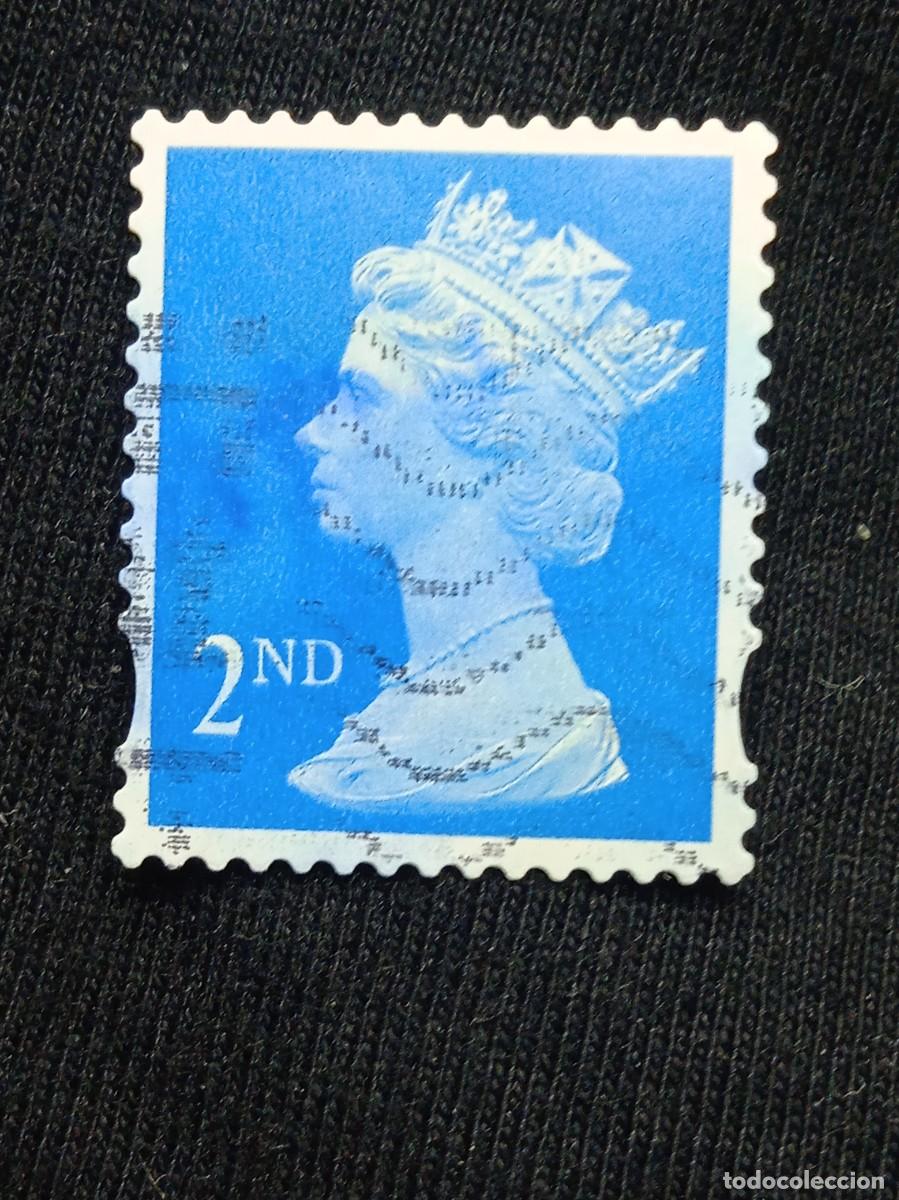 Timbres: SELLO REINA ISABEL DE INGLATERRA, QUEEN ELIZABETH 2ND CLASS BLUE, AZUL