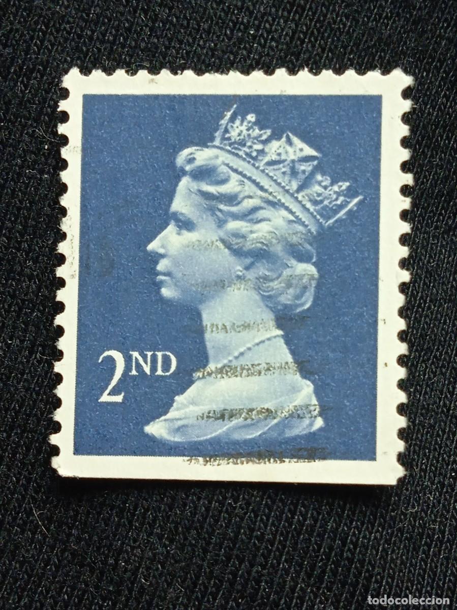 Timbres: SELLO REINA ISABEL DE INGLATERRA, QUEEN ELIZABETH 2ND CLASS DARK BLUE, AZUL OSCURO