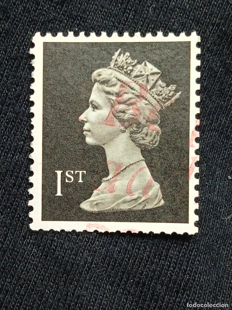 Timbres: SELLO REINA ISABEL DE INGLATERRA, QUEEN ELIZABETH 1ST CLASS GRAY, GRIS