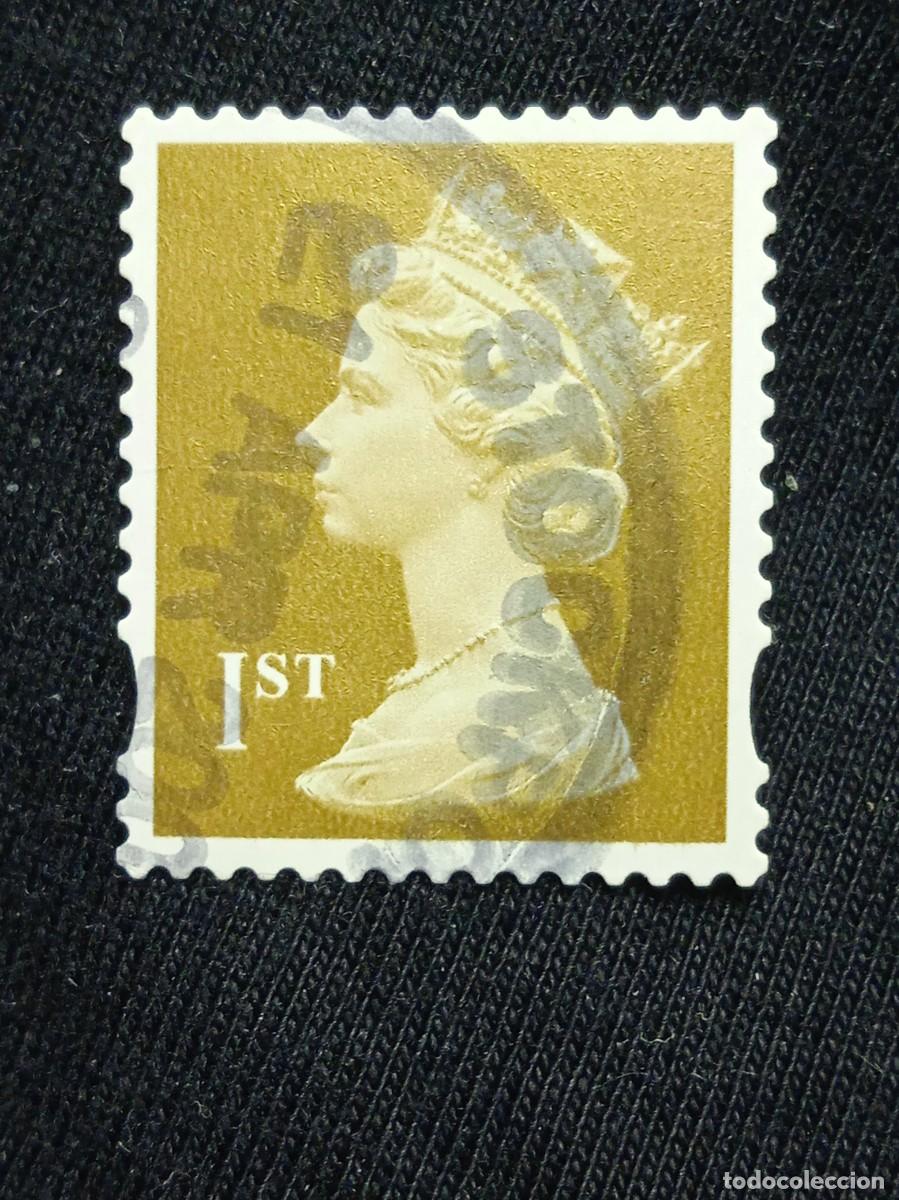 Timbres: SELLO REINA ISABEL DE INGLATERRA, QUEEN ELIZABETH II 1ST CLASS GOLD, DORADO