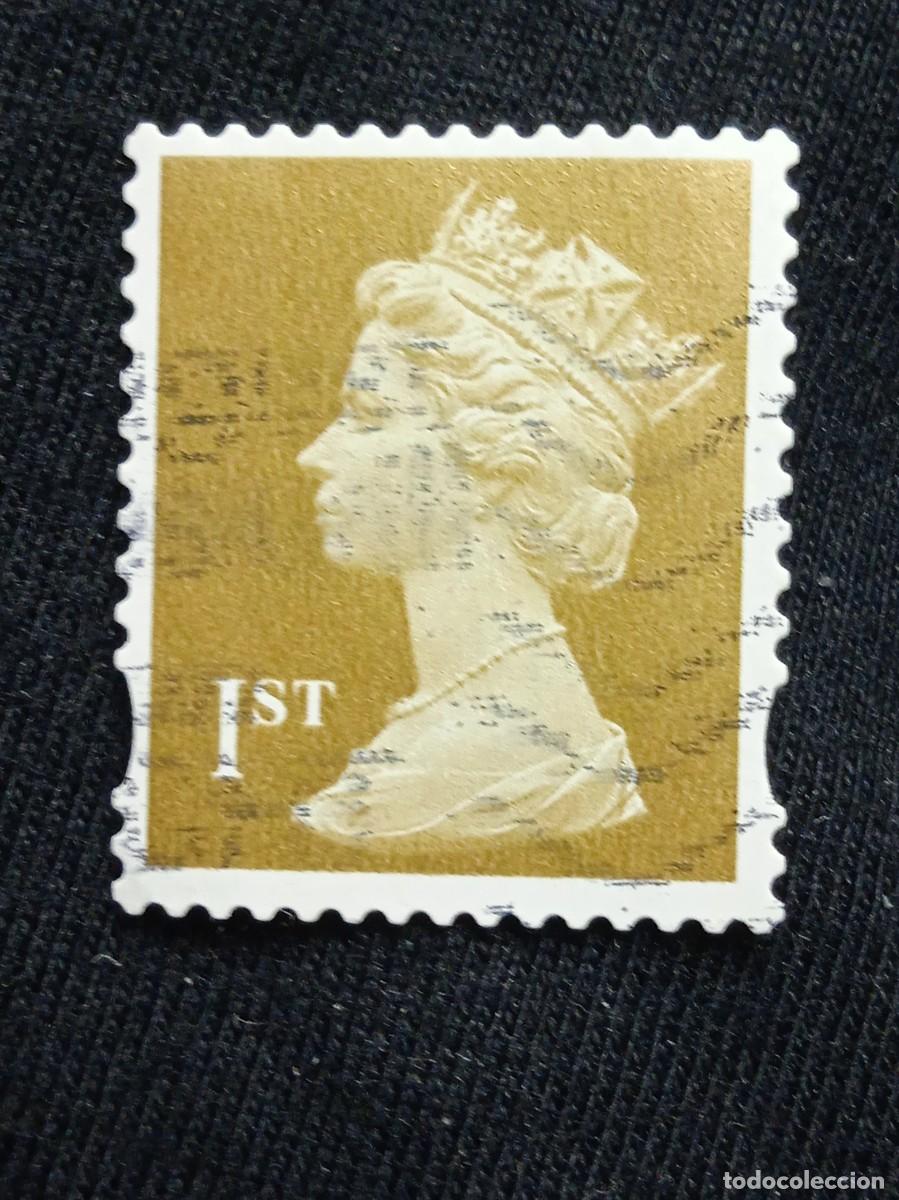 Timbres: SELLO REINA ISABEL DE INGLATERRA, QUEEN ELIZABETH II 1ST CLASS GOLD, DORADO