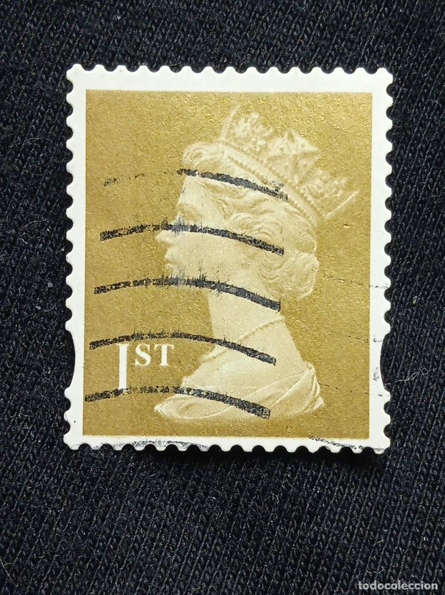 Briefmarken: SELLO REINA ISABEL DE INGLATERRA, QUEEN ELIZABETH II 1ST CLASS GOLD, DORADO