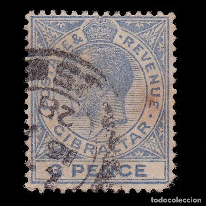 Sellos: GIBRALTAR.1927.GV.3d.SG 95.USED.Wmk Mult Script CA - Foto 1