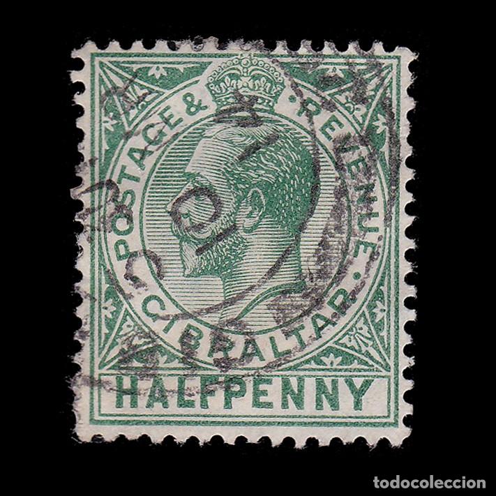 Selos: GIBRALTAR.1912.GV.1/2d.SG 76.USED.Wmk Mult Crown CA