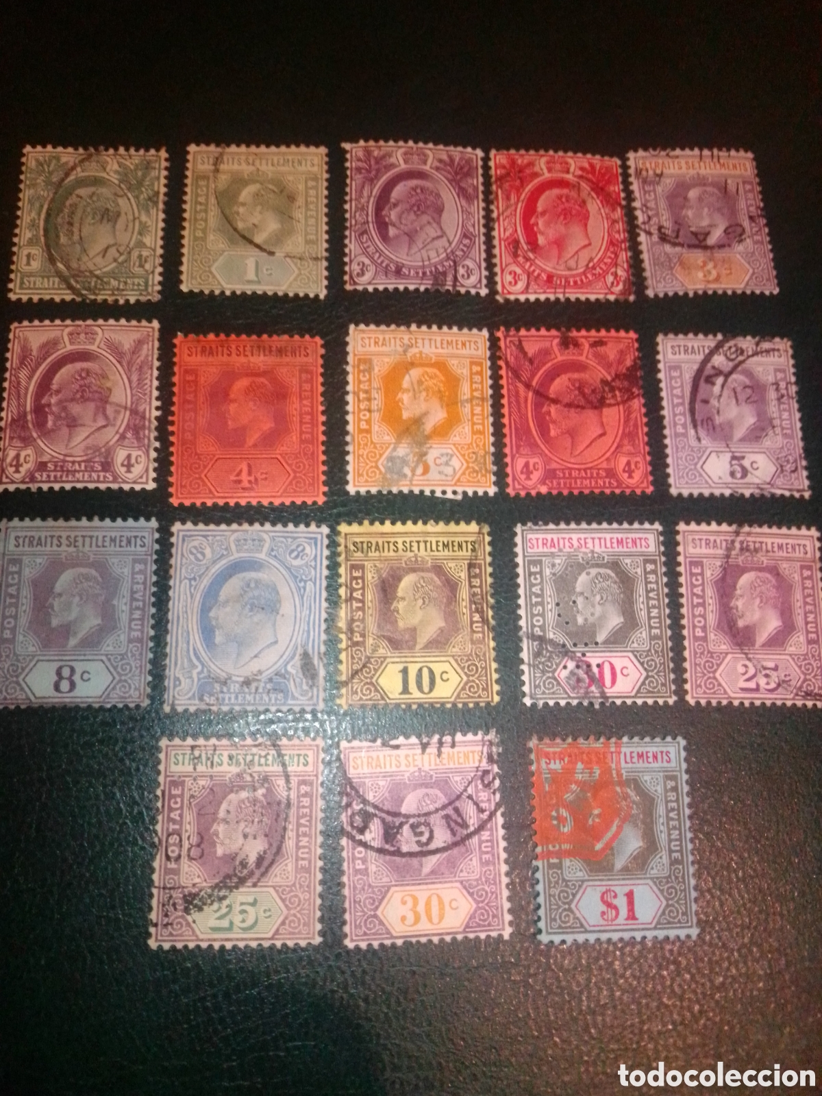 Sellos: Straits Settlements Eduardo VII - Foto 1