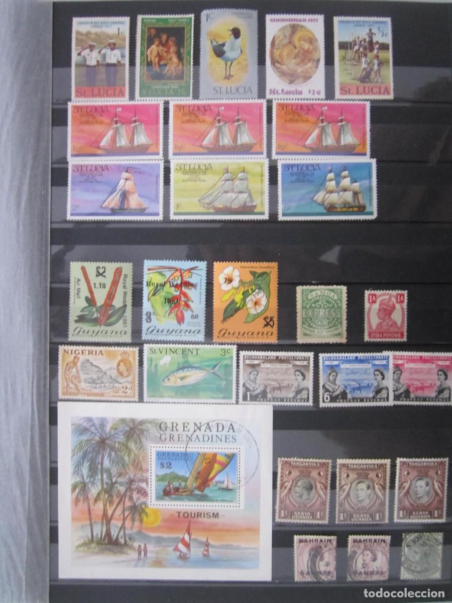Sellos: LOTE DE 21 SELLOS NUEVOS+ 1 HOJA Y 3 CIRCULADOS COLONIAS INGLESAS