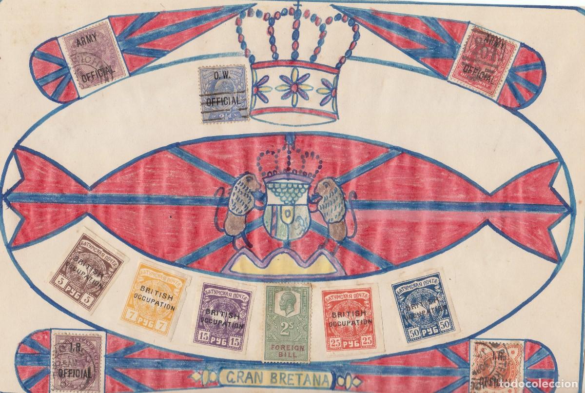 Sellos: Hoja . personalizada .grupo de sellos. G. BRETA&Ntilde;A.-