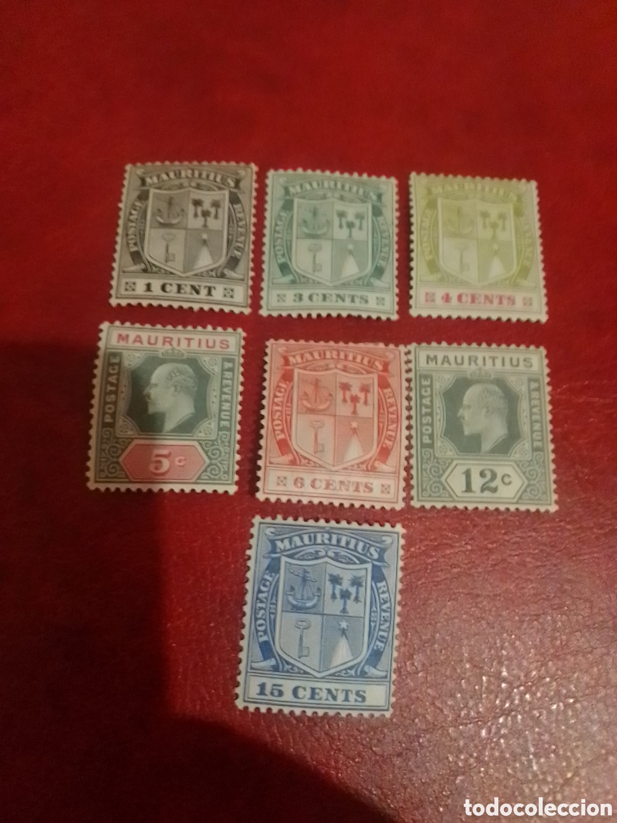 Sellos: Mauricio 1910 Eduardo VII - Foto 1