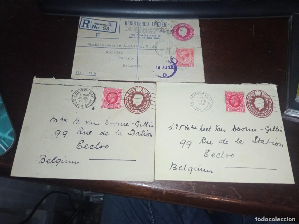 Timbres: Sobres con sellos de Jorge V