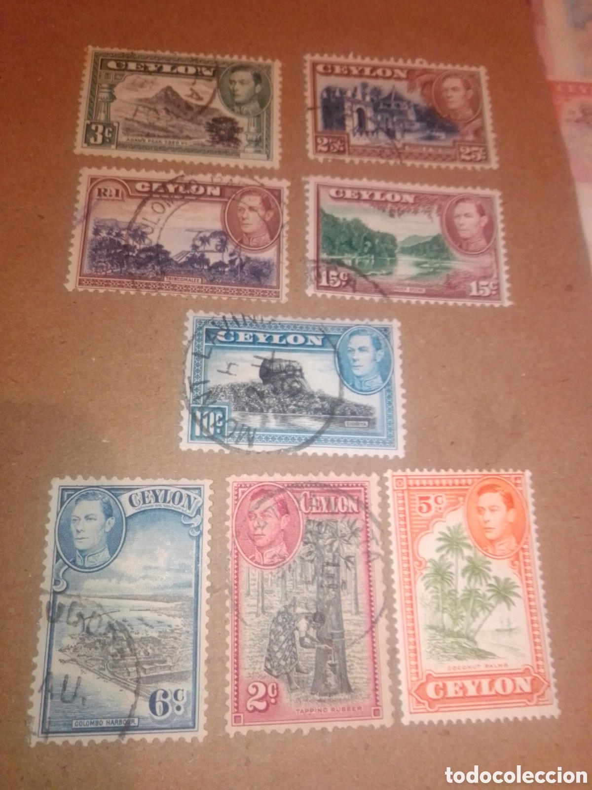 Sellos: Ceil&aacute;n Ceylon Jorge VI - Foto 1