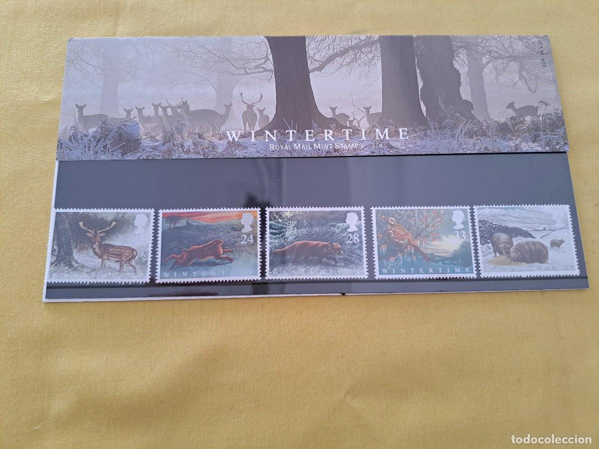 Selos: SERIE 5 SELLOS ROYAL MAIL MINT STAMPS WINTERTIME