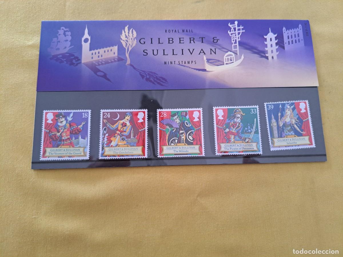 Selos: SERIE 5 SELLOS ROYAL MAIL MINT STAMPS GILBERT & SULLIVAN