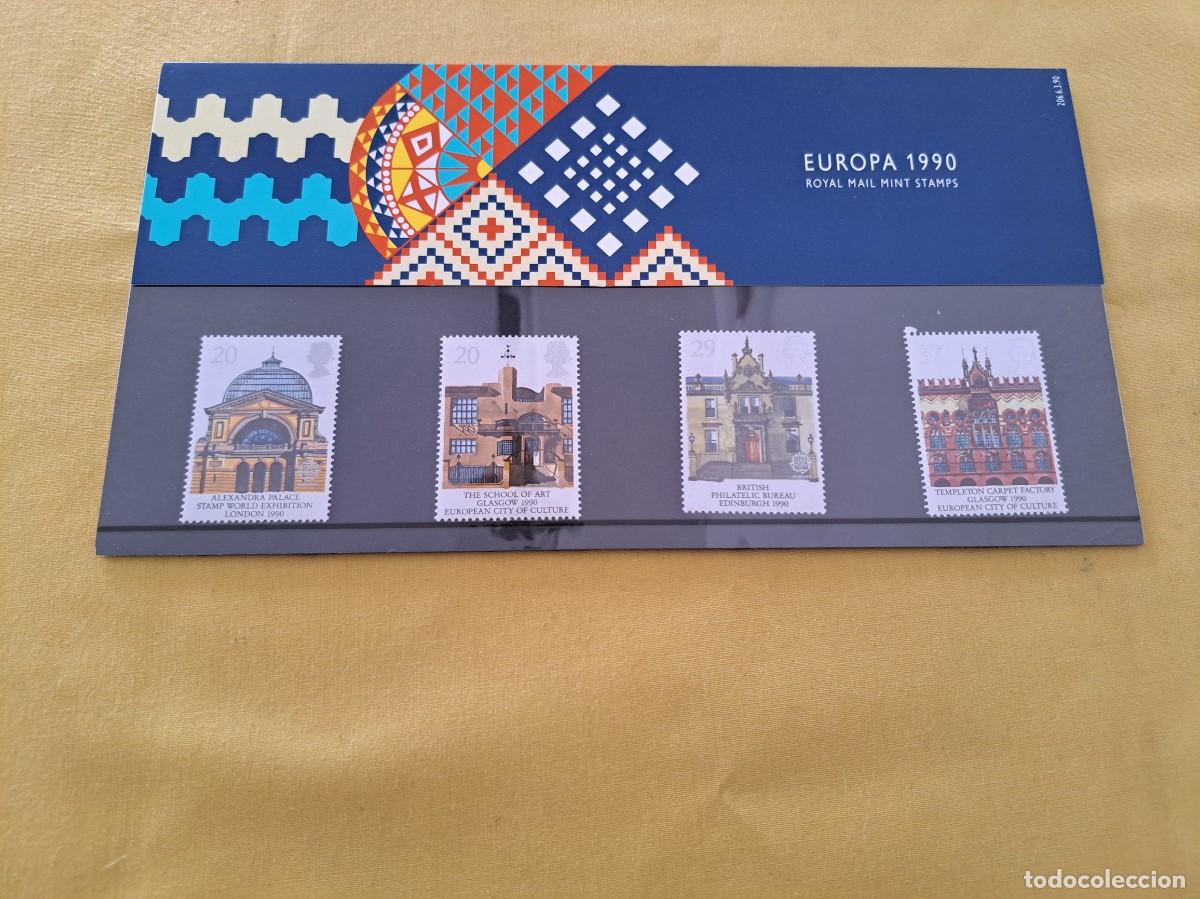Selos: SERIE 4 SELLOS ROYAL MAIL MINT STAMPS EUROPA 1990