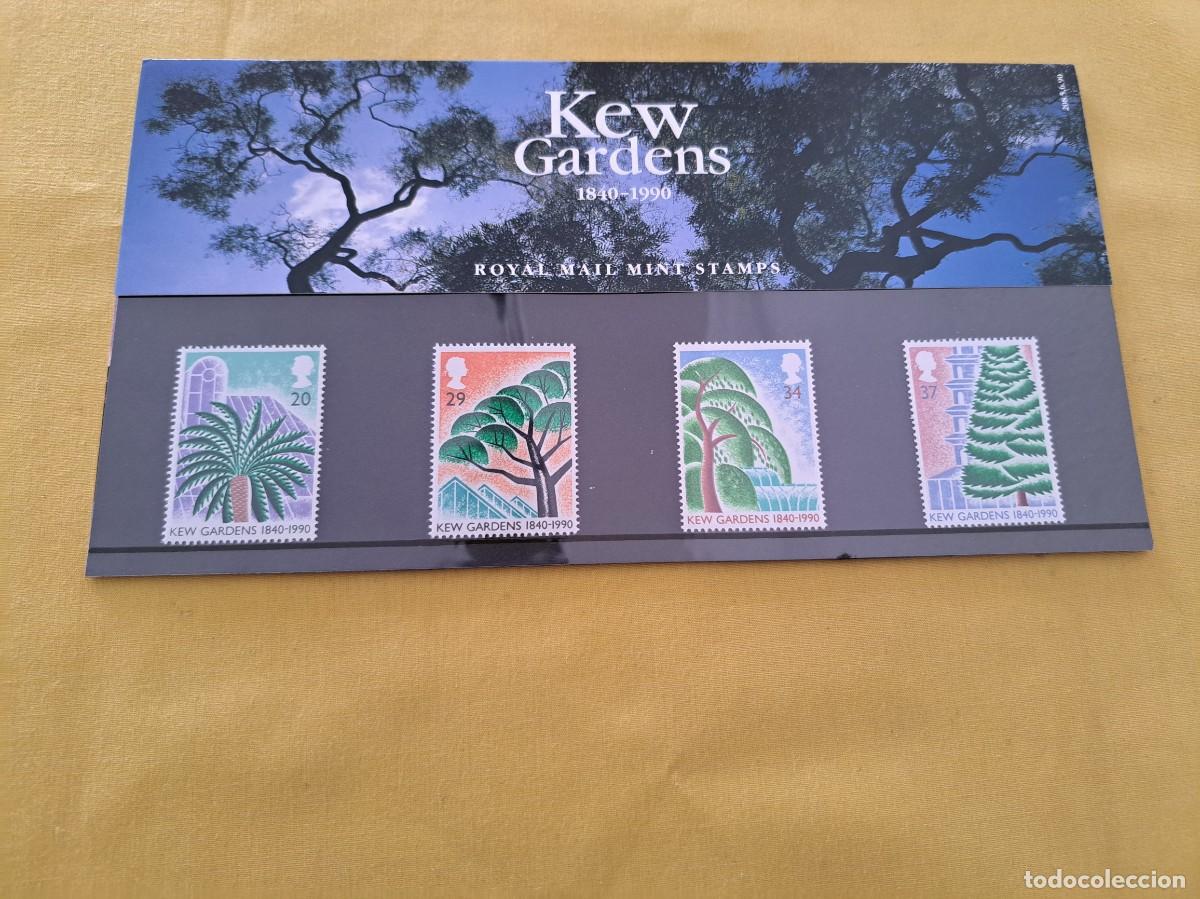 Selos: SERIE 4 SELLOS ROYAL MAIL MINT STAMPS KEW GARDENS 1840-1990