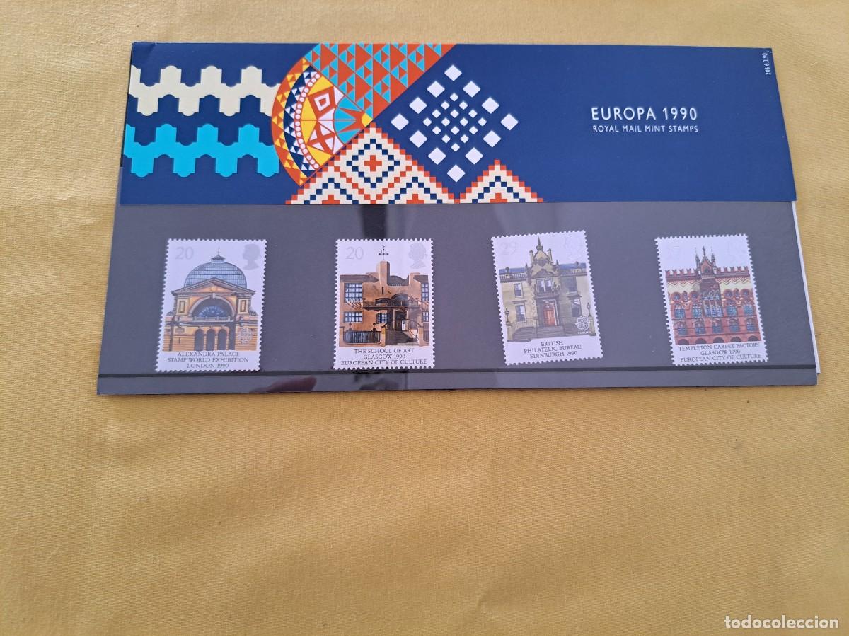 Selos: SERIE 4 SELLOS ROYAL MAIL MINT STAMPS EUROPA 1990
