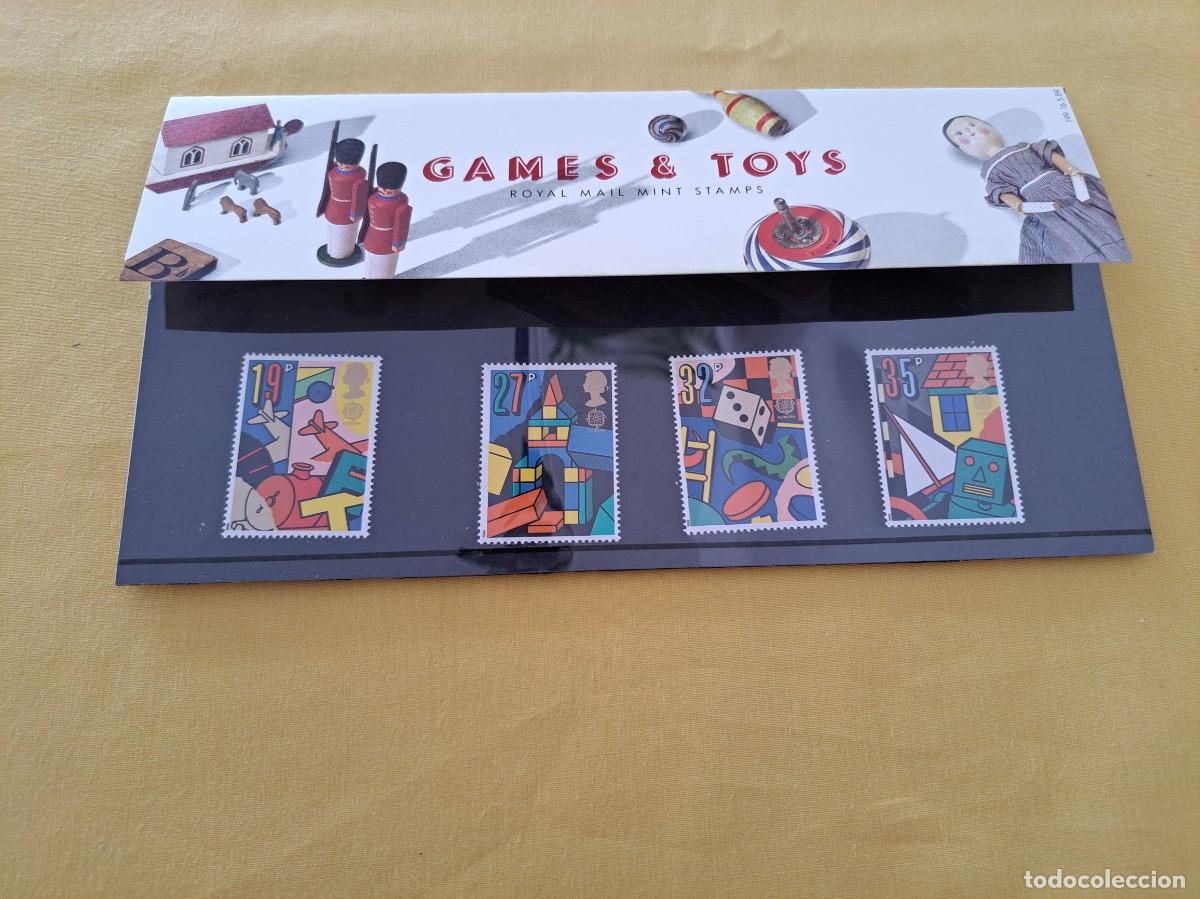 Timbres: SERIE 4 SELLOS ROYAL MAIL MINT STAMPS GAMES & TOYS