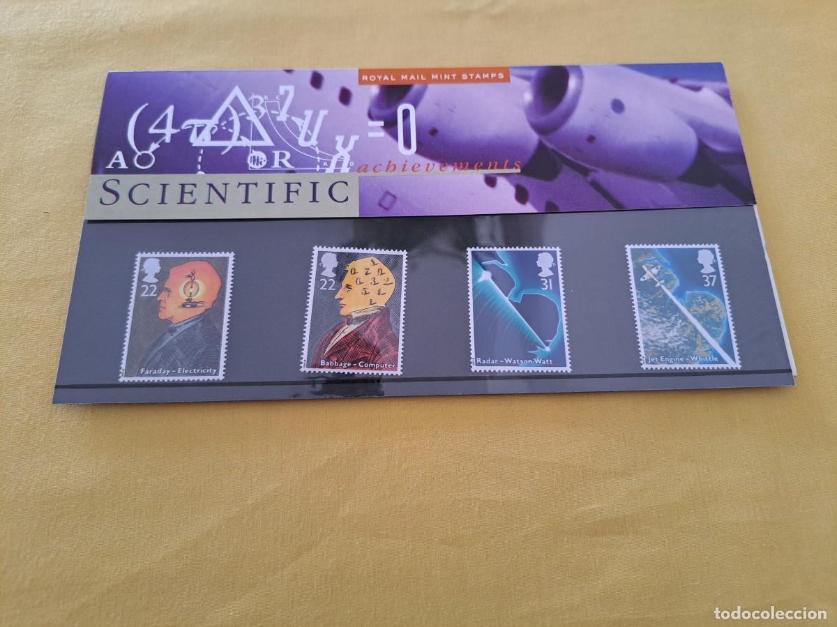 Timbres: SERIE 4 SELLOS ROYAL MAIL MINT STAMPS SCIENTIFIC ACHIEVEMENTS