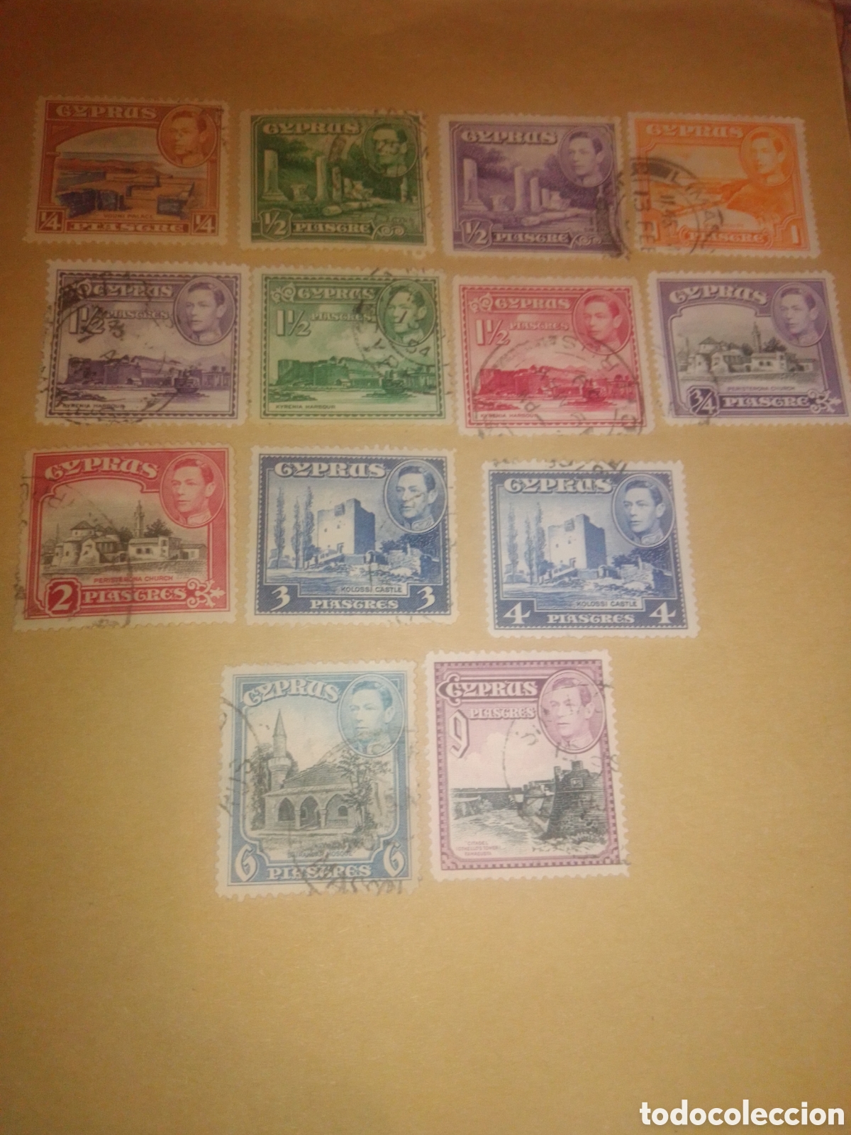 Sellos: Chipre Jorge VI 1938 - Foto 1