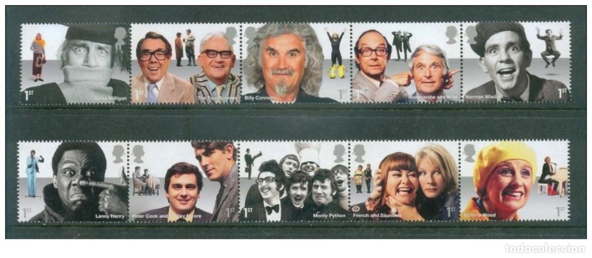 Sellos: Great Britain 2015 - Comedy greats stamp set mnh** - Foto 1