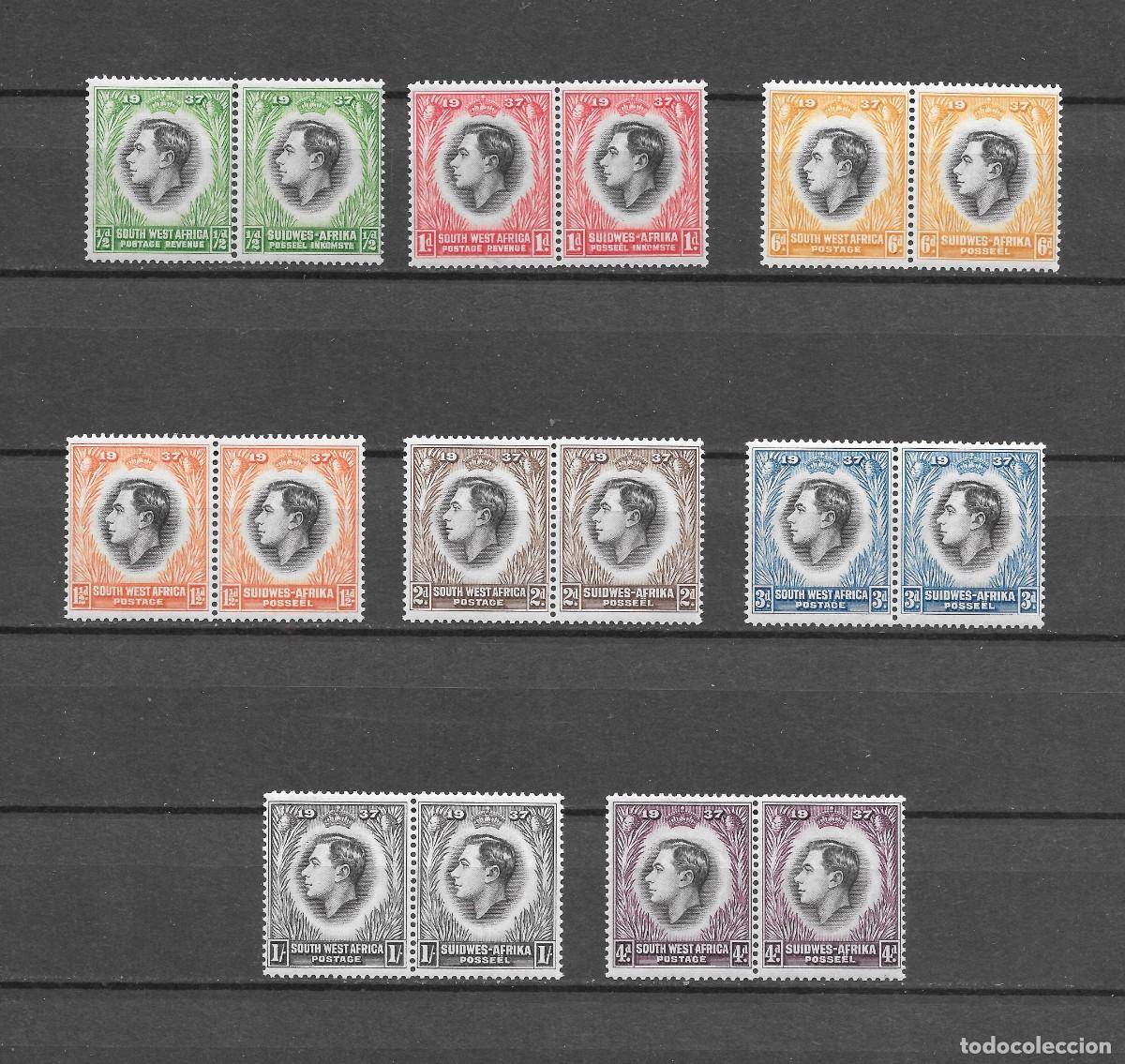 Selos: SWA (Africa del Sudoeste) 1937.-Coronacion Sg 97/104.-MNH**