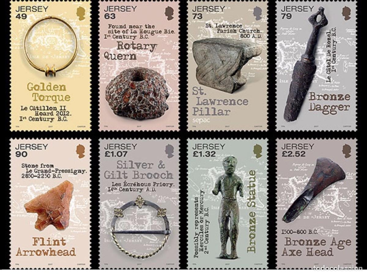 Sellos: Jersey 2017 - Ancient Artifacts stamp set mnh** - Foto 1