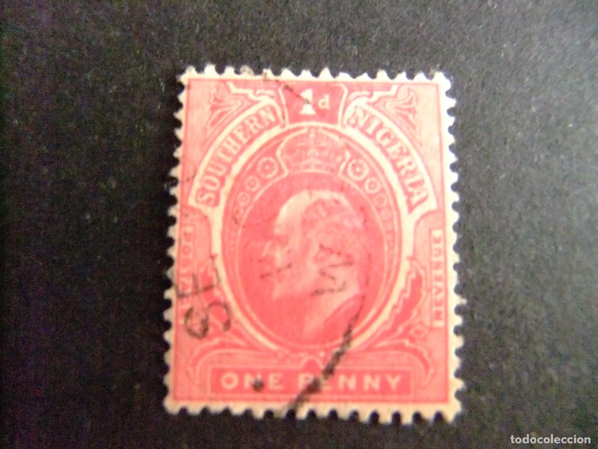 Briefmarken: 44 NIGERIA del SUR colonia brit&aacute;nica 1907 / REY EDOUARD VII / YVERT 33 FU