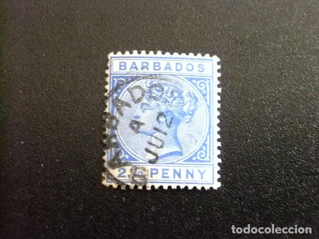 Briefmarken: 49 BARBADOS 1882 - 1886 / REINA VICTORIA / YVERT 41 FU fili. CA